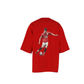 Red CR7 Graphic Oversized T-Shirt