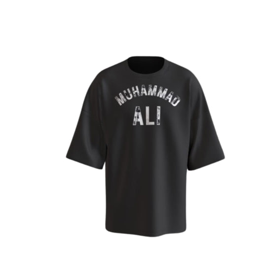 Black Oversized “Muhammad Ali” Graphic T-Shirt