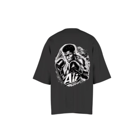 Black Oversized “Muhammad Ali” Graphic T-Shirt