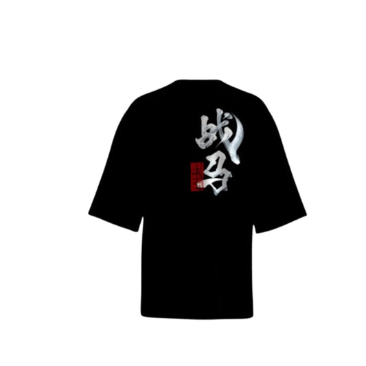 Black Kanji Streetwear Oversized T-Shirt