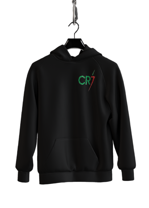 CR7 Lightning Bolt Hoodie - Black Edition