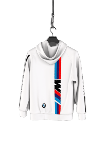 BMW M Sport Inspired White Hoodie
