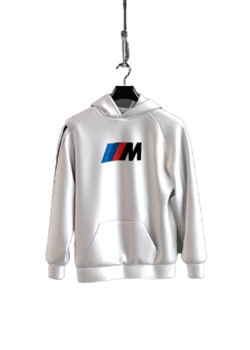 BMW M Sport Inspired White Hoodie