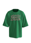 Green Oversized T-Shirt with Urdu Calligraphy